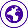 unlock world purple icon border x